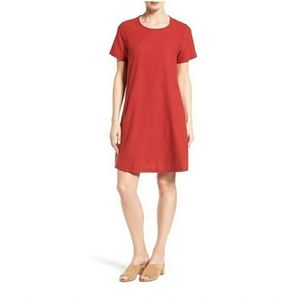 Eileen Fisher Serno dress in red silk